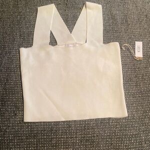 Lucca Couture Cream Tank Top